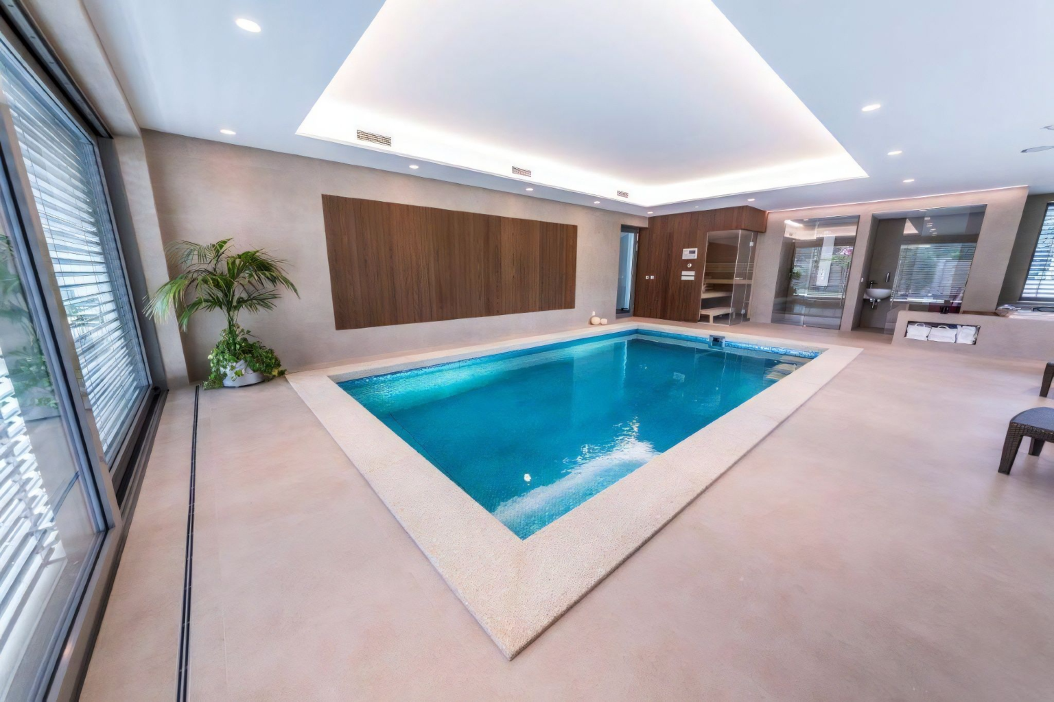 Plně vybavená relaxační zóna v rodinném domě