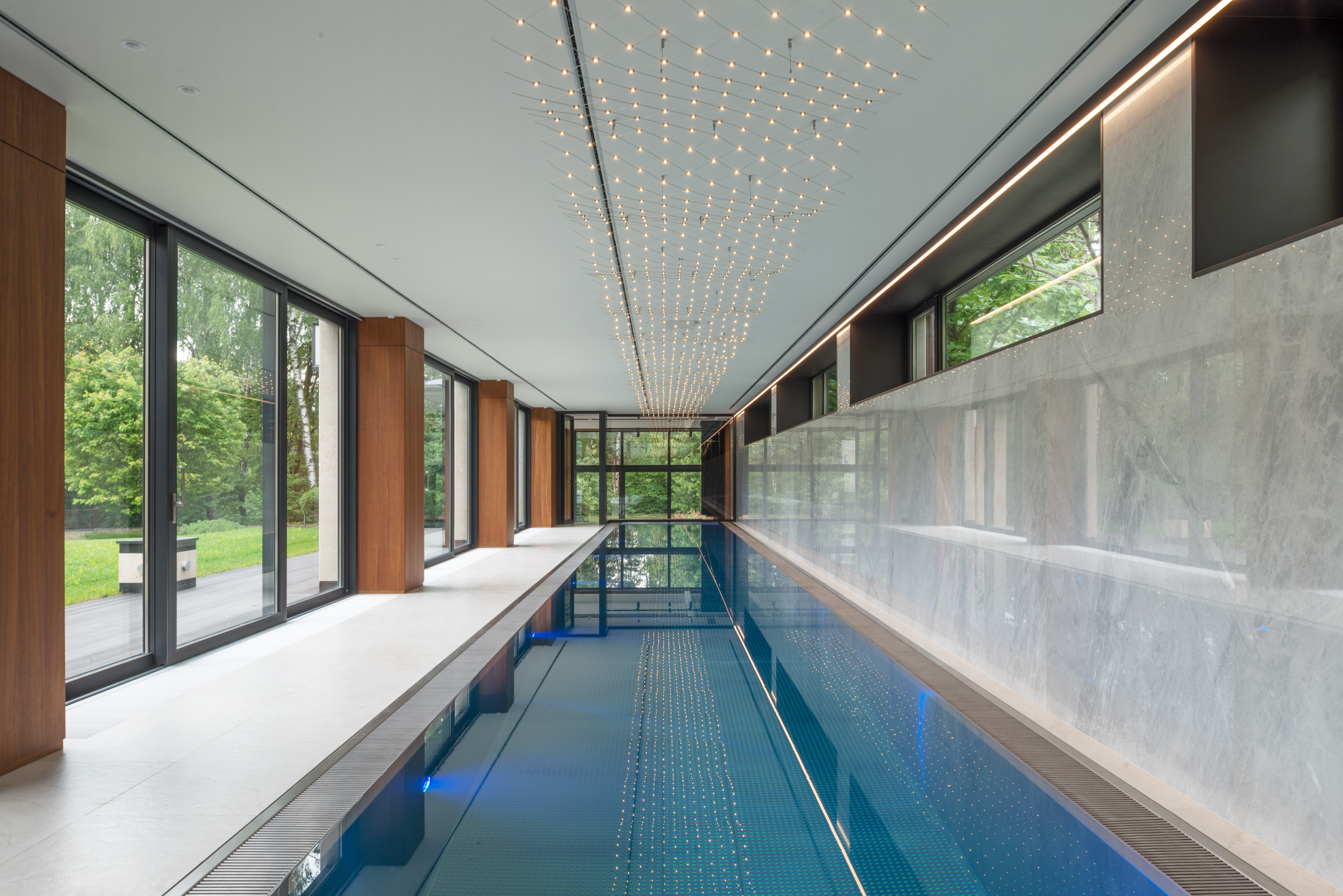  meters long swimming pool IMAGINOX from stainless steel